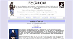 Desktop Screenshot of elyfolkclub.co.uk